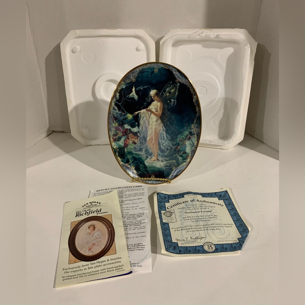 The Bradford Exchange Enchanted Evening  by John Simmons Plate # 3204A